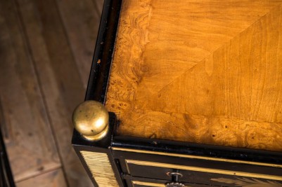walnut veneer bedside table